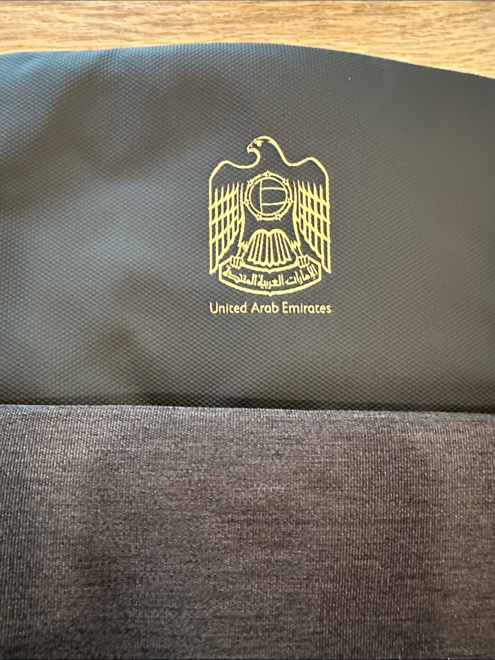 Black Men's Travel Backpack with UAE Emblem - Picture 2 of 10